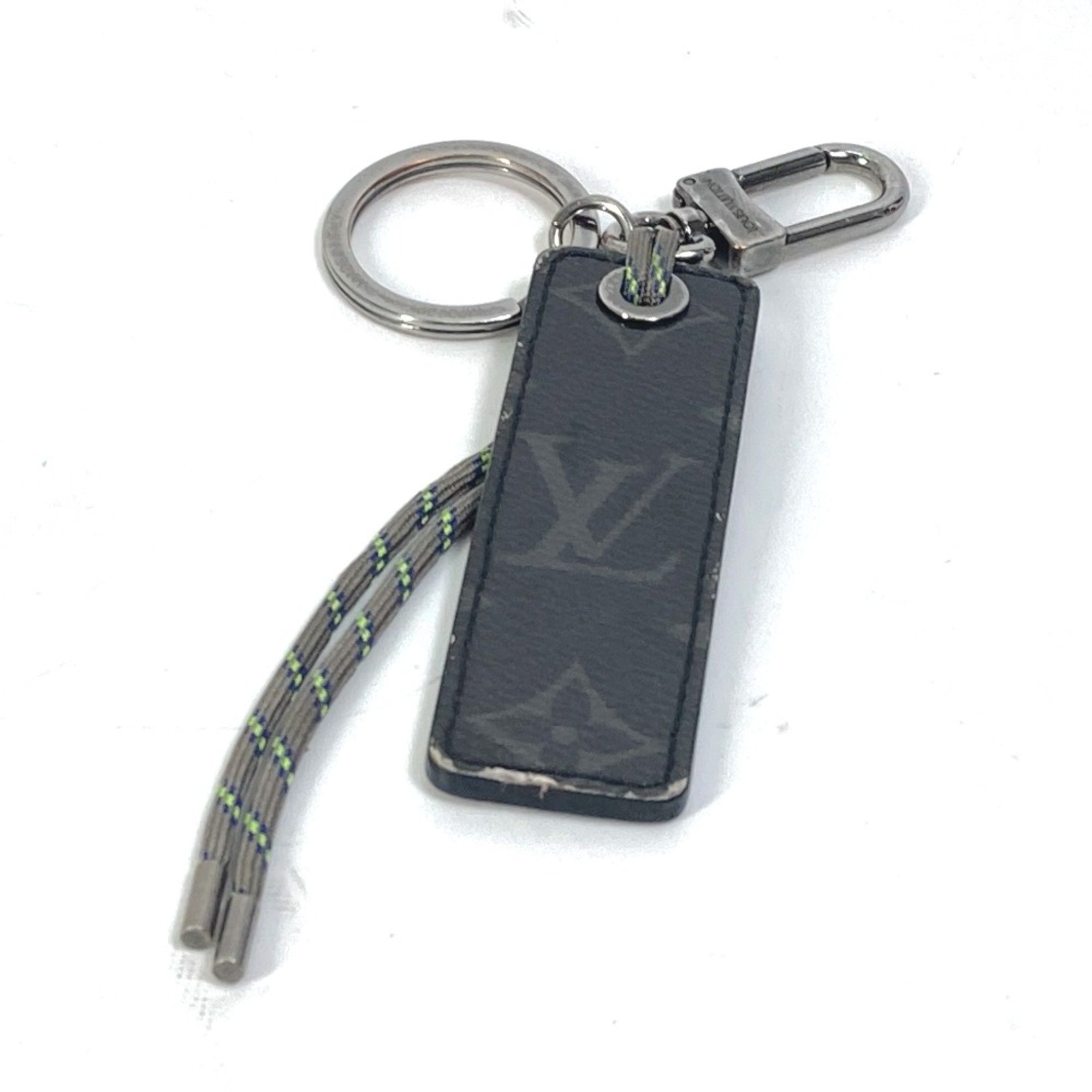 Louis Vuitton MP0929 Monogram Eclipse glaze Bag Charm Key Holder Gray Based