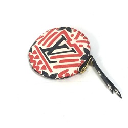 Louis Vuitton M69505 LV Clafoutis Coin Compartment Round coin purse Red x White x Black