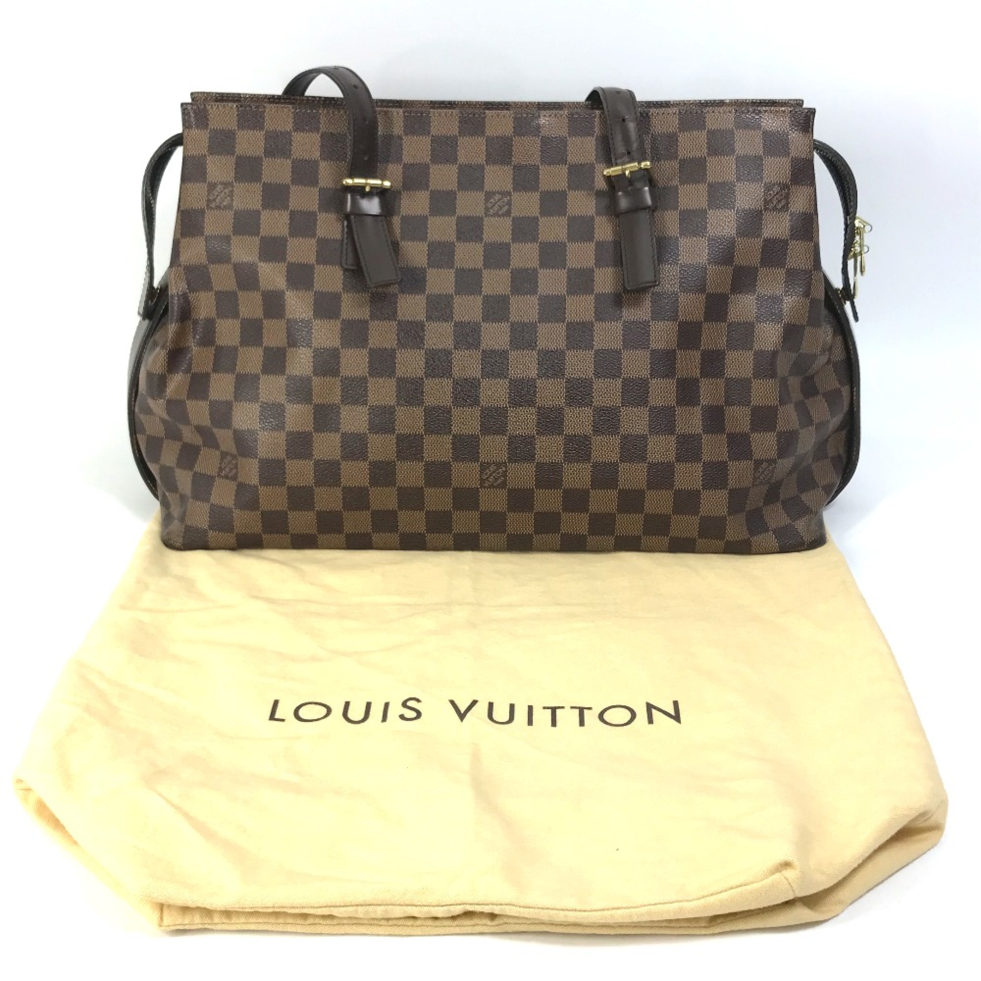 Louis Vuitton N51119 Damier Shoulder Bag Shoulder Bag Tote Bag Ebene Brown