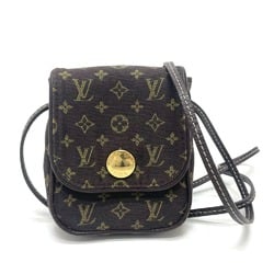 Louis Vuitton M95313 Monogram Mini-Lin Mini Pochette Shoulder Bag Brown