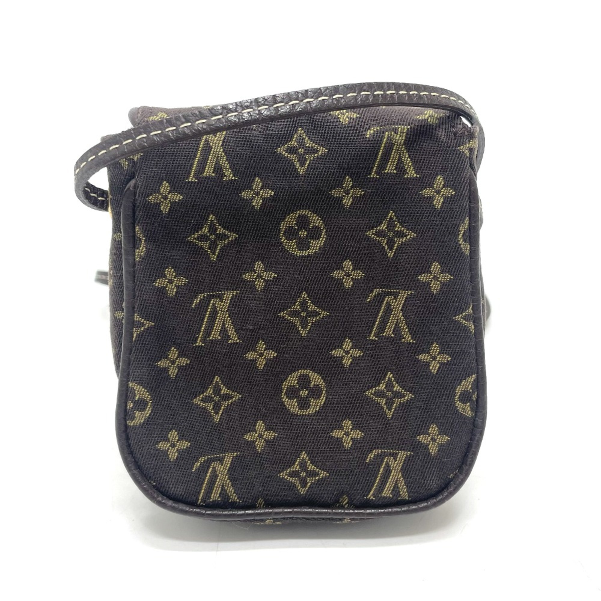 Louis Vuitton M95313 Monogram Mini-Lin Mini Pochette Shoulder Bag Brown