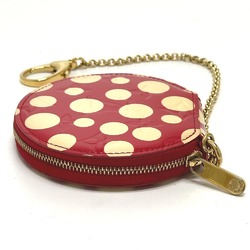 Louis Vuitton M91570 MonogramVernis Yayoi Kusama collaboration Wallet Coin Compartment coin purse Red White