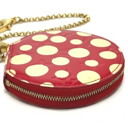 Louis Vuitton M91570 MonogramVernis Yayoi Kusama collaboration Wallet Coin Compartment coin purse Red White