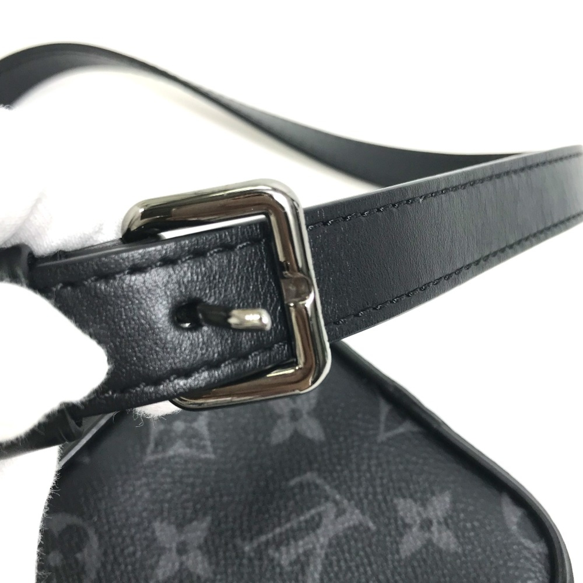 Louis Vuitton M45928 MonogramEclipse Trunk print Crossbody Shoulder Bag Black