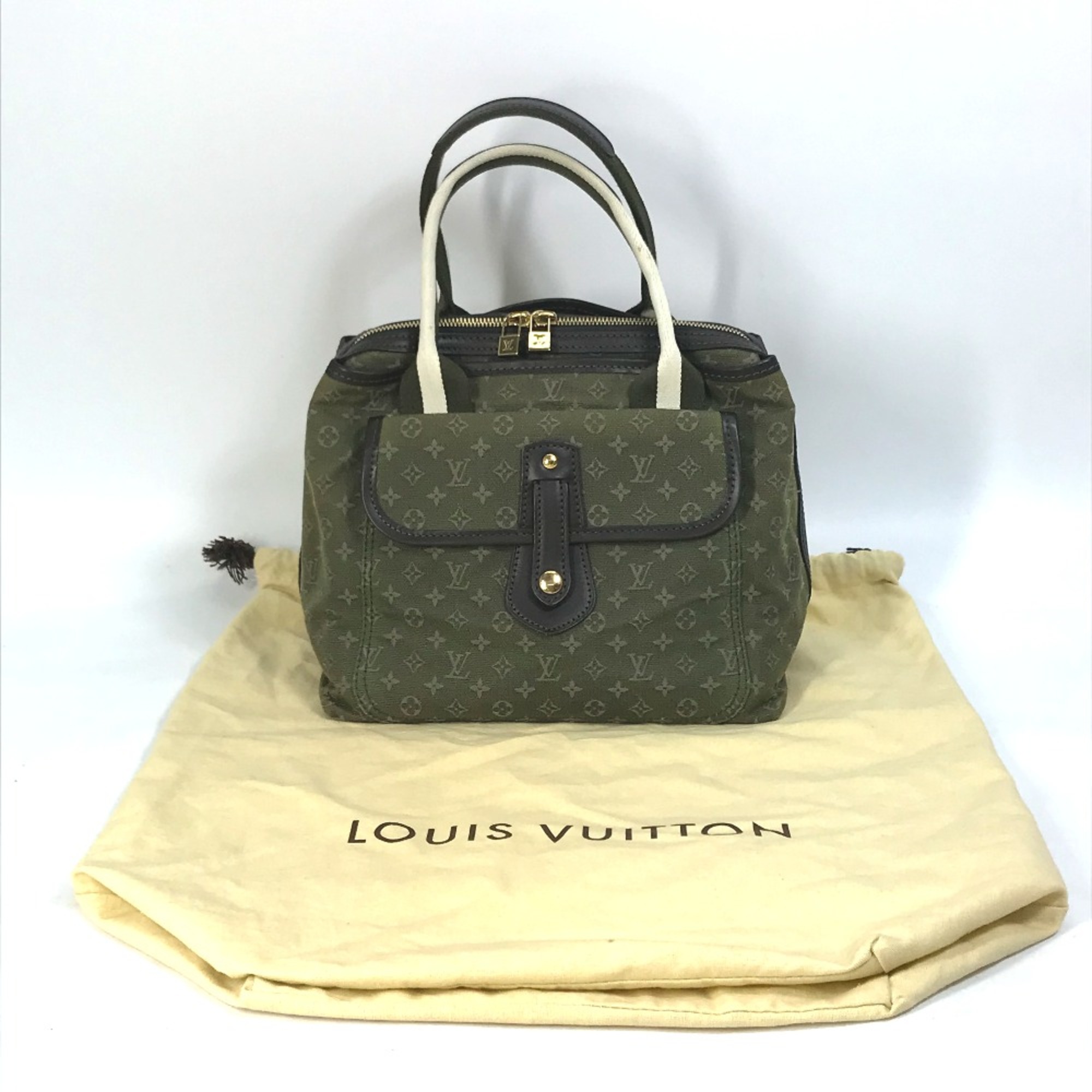 Louis Vuitton M92507 Monogram mini Tote Bag Hand Bag khaki