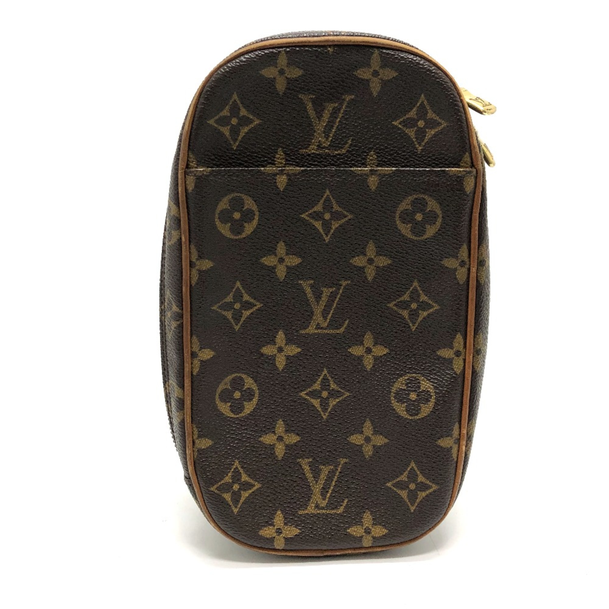 Louis Vuitton M51870 Monogram Shoulder Bag Brown GoldHardware