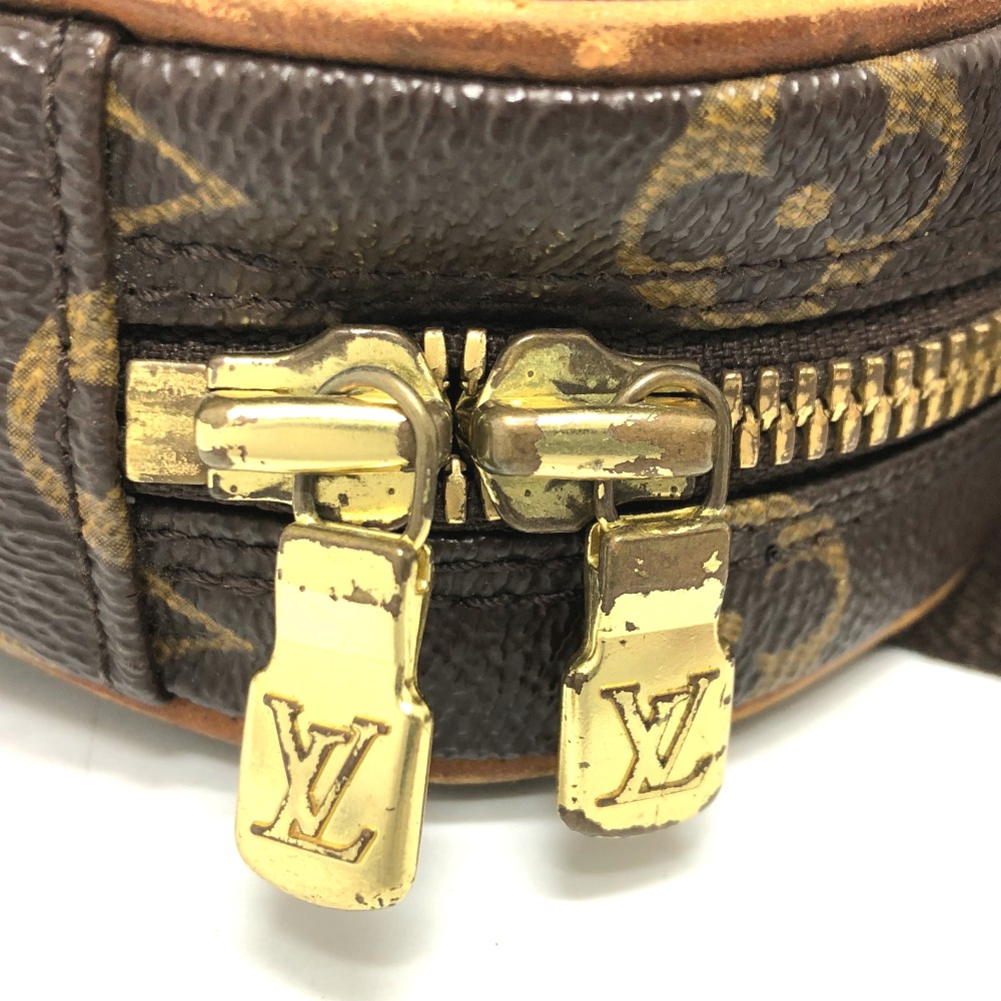 Louis Vuitton M51870 Monogram Shoulder Bag Brown GoldHardware