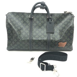 Louis Vuitton M46334 Monogram textile Duffle Bag Green SilverHardware