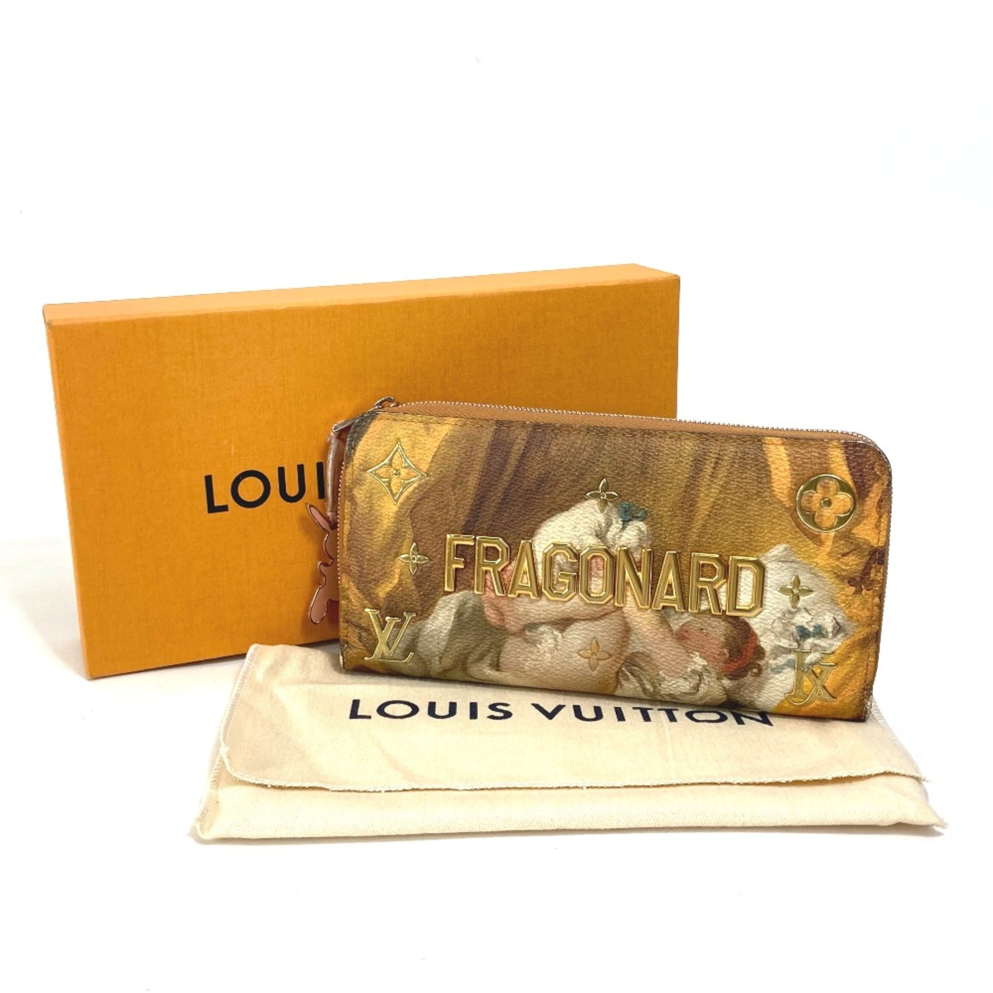 Louis Vuitton M64605 Monogram Celty Masters Collection FRAGONARD Long Wallet pink Gold