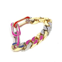 Louis Vuitton MP2968 accessories rhinestones Chain Bracelet Gold Multicolore