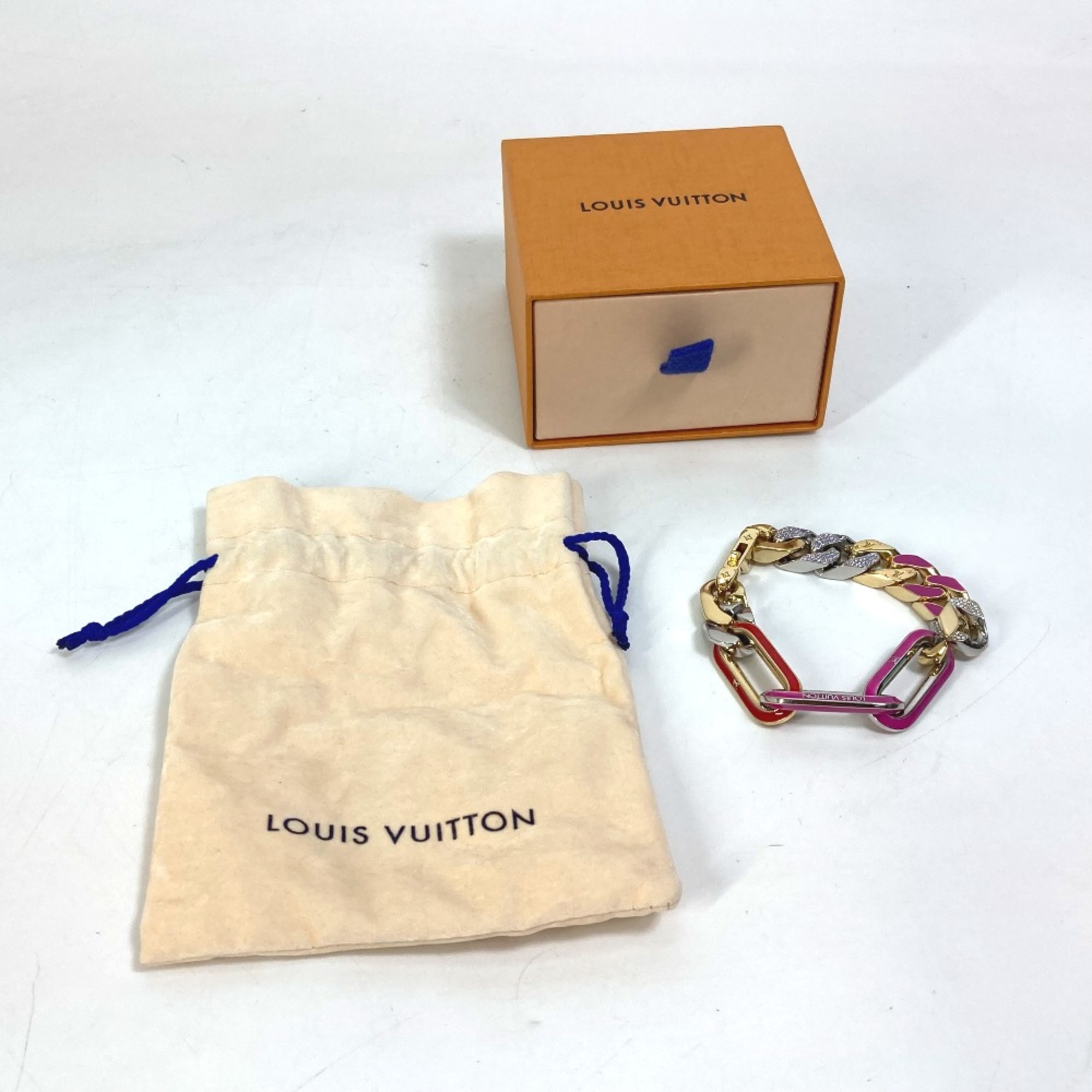 Louis Vuitton MP2968 accessories rhinestones Chain Bracelet Gold Multicolore