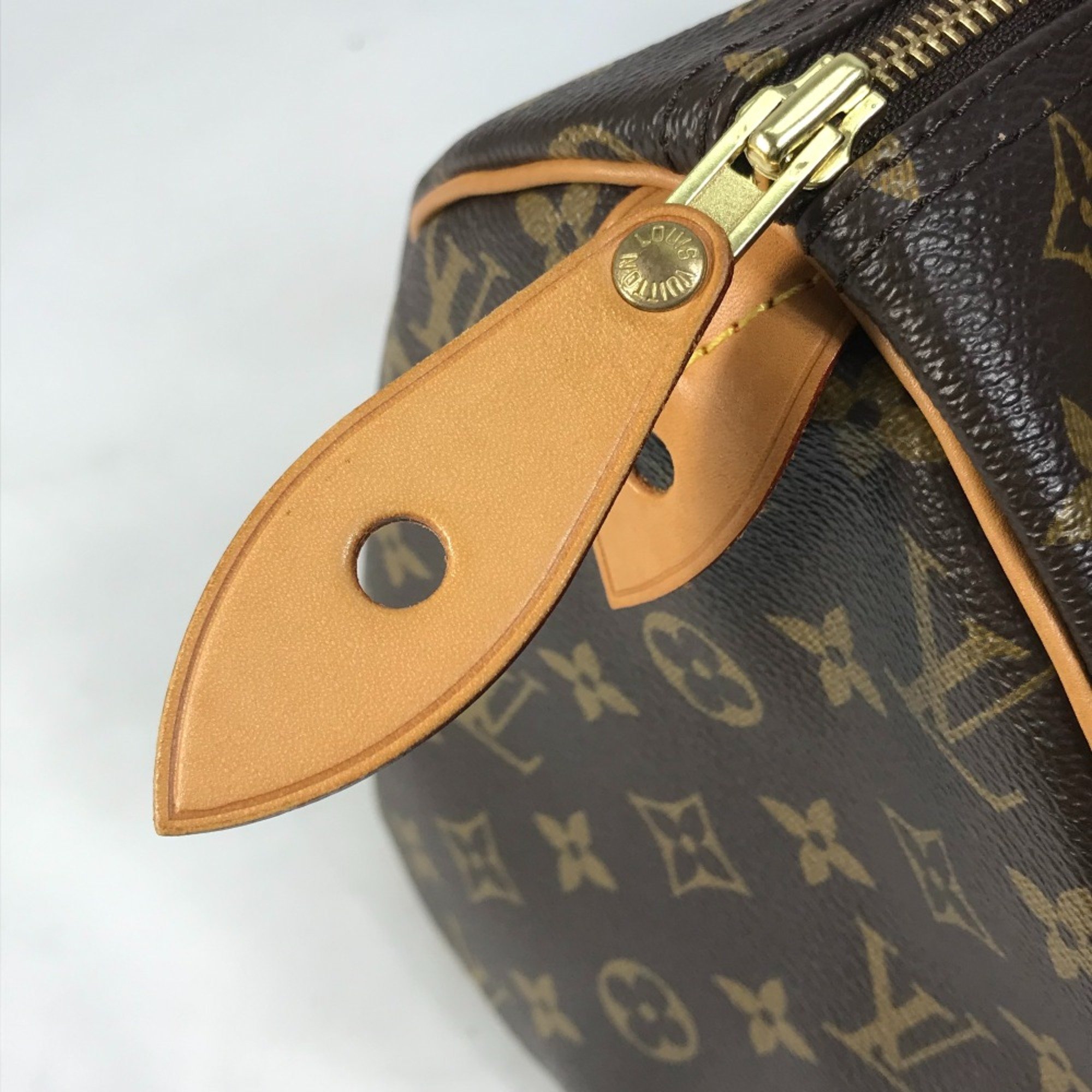 Louis Vuitton M41533 Monogram V Hand Bag Duffle Bag Brown pink