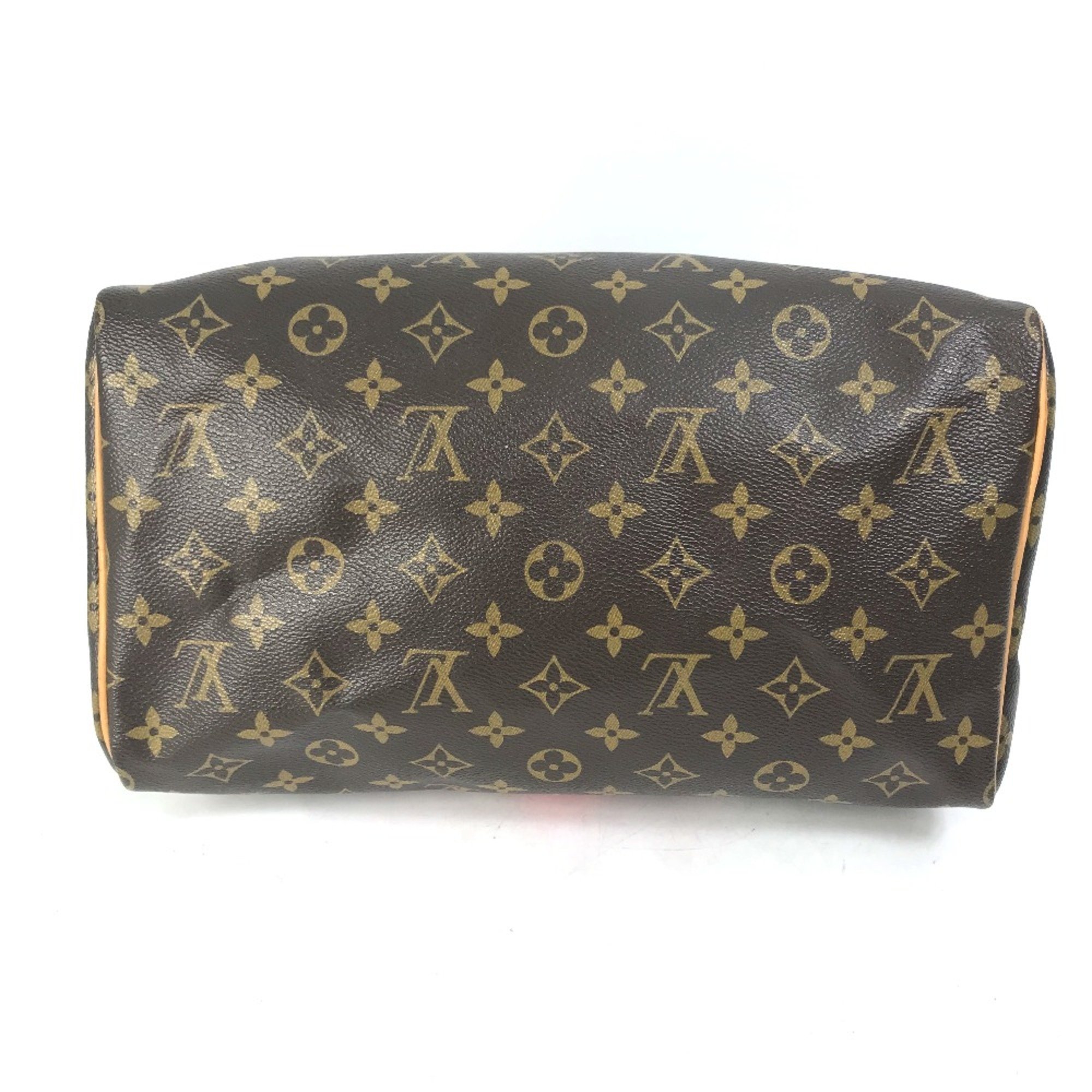 Louis Vuitton M41533 Monogram V Hand Bag Duffle Bag Brown pink