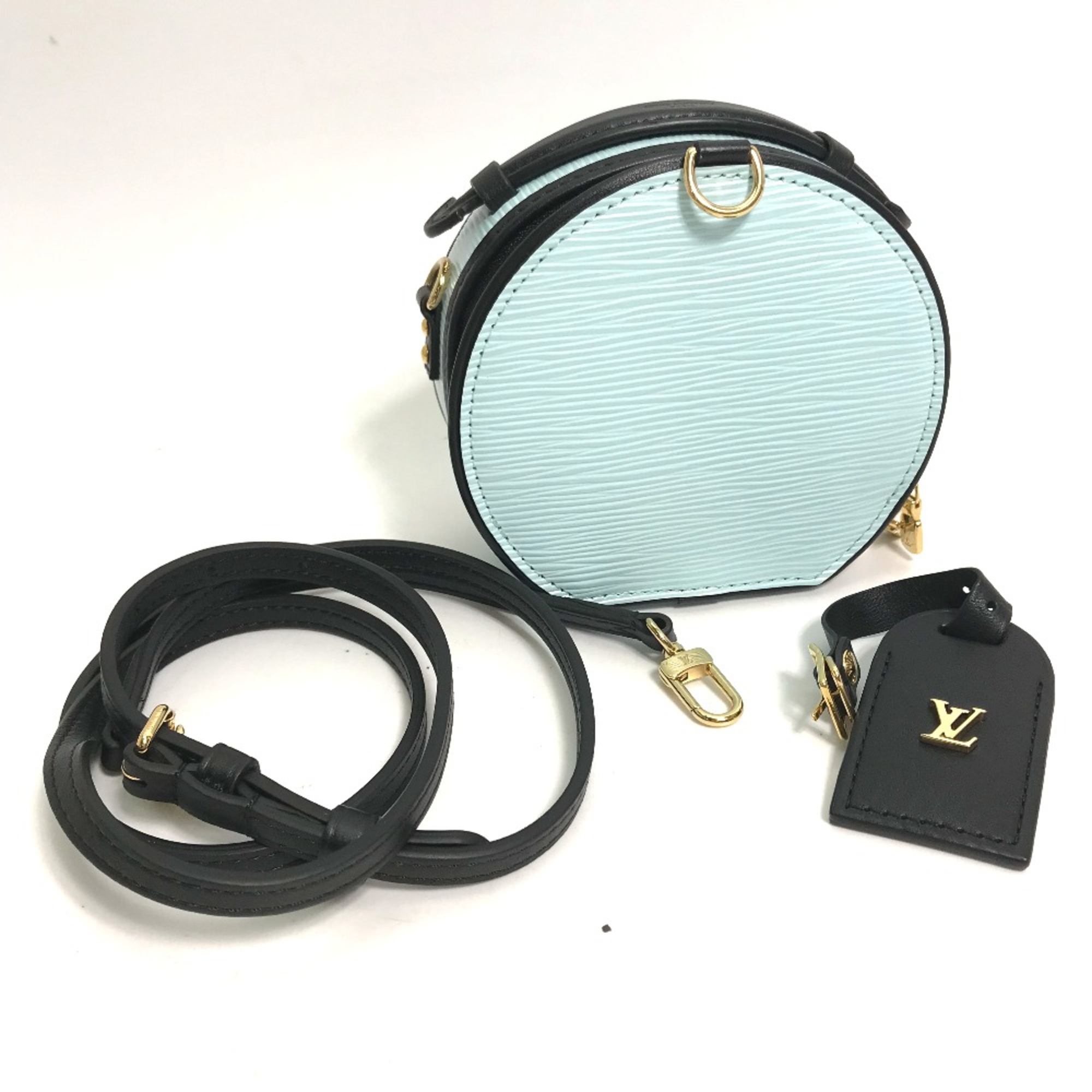 Louis Vuitton R97999 Epi 2WAY Hand Bag Crossbody Pouch Shoulder Bag Seaside blue