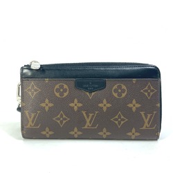 Louis Vuitton M69407 MonogramMacassar With strap Long Wallet Brown Black