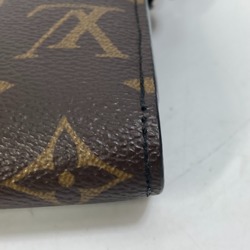 Louis Vuitton M69407 MonogramMacassar With strap Long Wallet Brown Black