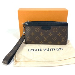 Louis Vuitton M69407 MonogramMacassar With strap Long Wallet Brown Black