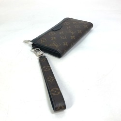 Louis Vuitton M69407 MonogramMacassar With strap Long Wallet Brown Black