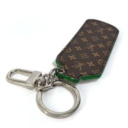 Louis Vuitton MP3384 Monogram Bag Charm Key Holder Green White