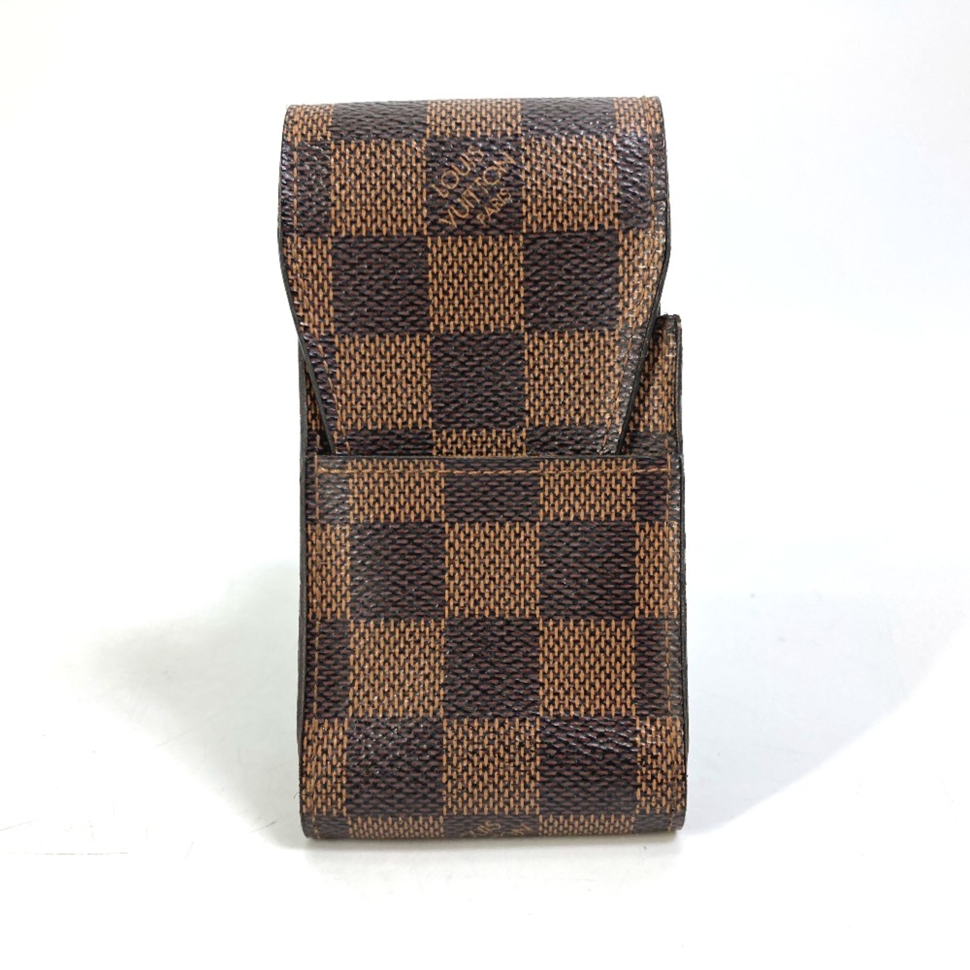 Louis Vuitton N63024 Damier cigarette case smoking supplies pouch Cigarette case Ebene Brown