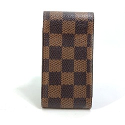 Louis Vuitton N63024 Damier cigarette case smoking supplies pouch Cigarette case Ebene Brown