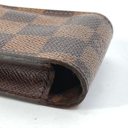 Louis Vuitton N63024 Damier cigarette case smoking supplies pouch Cigarette case Ebene Brown