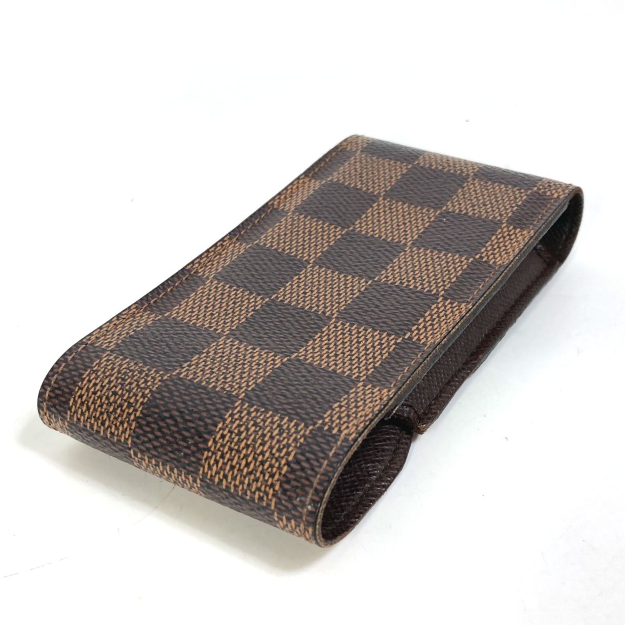 Louis Vuitton N63024 Damier cigarette case smoking supplies pouch Cigarette case Ebene Brown