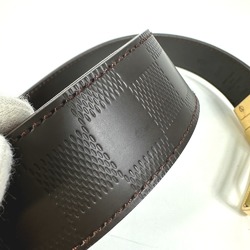 Louis Vuitton M9675T Damier Infini reversible belt Brown GoldHardware