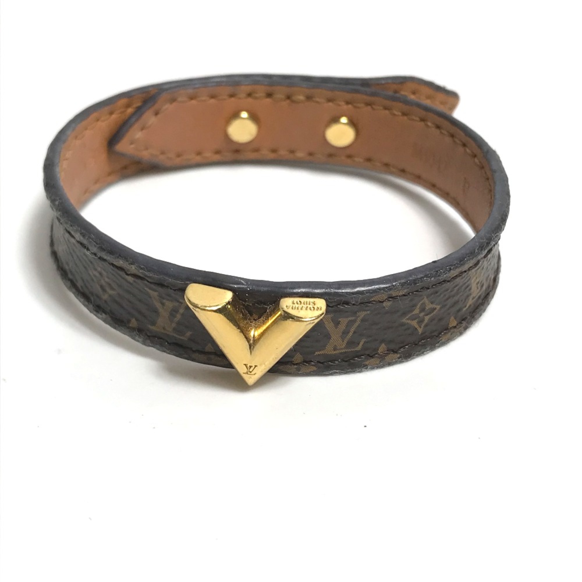 Louis Vuitton M6042F Monogram Bangle Bracelet Brown