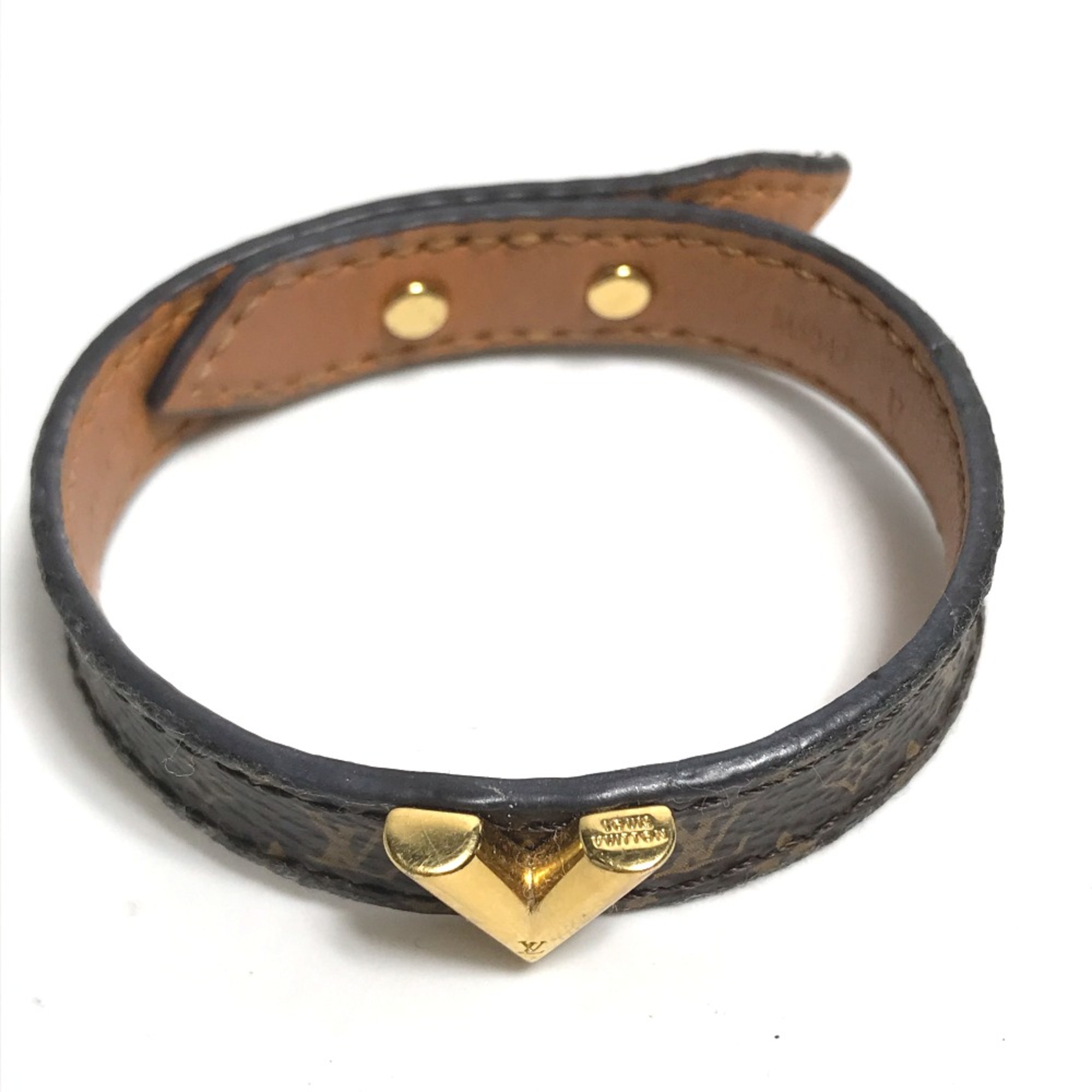 Louis Vuitton M6042F Monogram Bangle Bracelet Brown