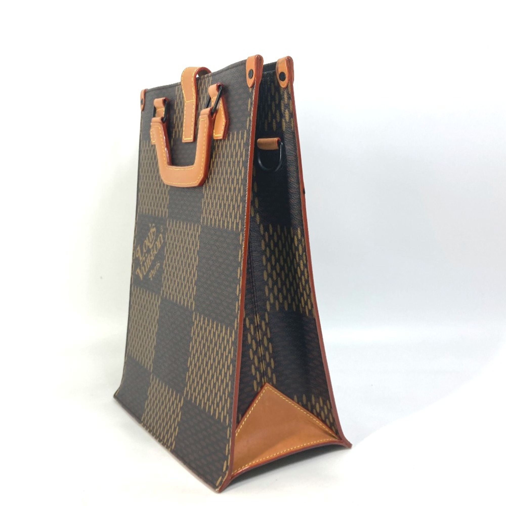 Louis Vuitton N40355 Damier Giant NIGO collaboration Bag 2WAY Shoulder Bag Crossbody Tote Bag Brown