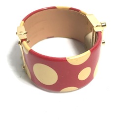 Louis Vuitton Kusama Yayoi Collaboration Bangle Bracelet Red White