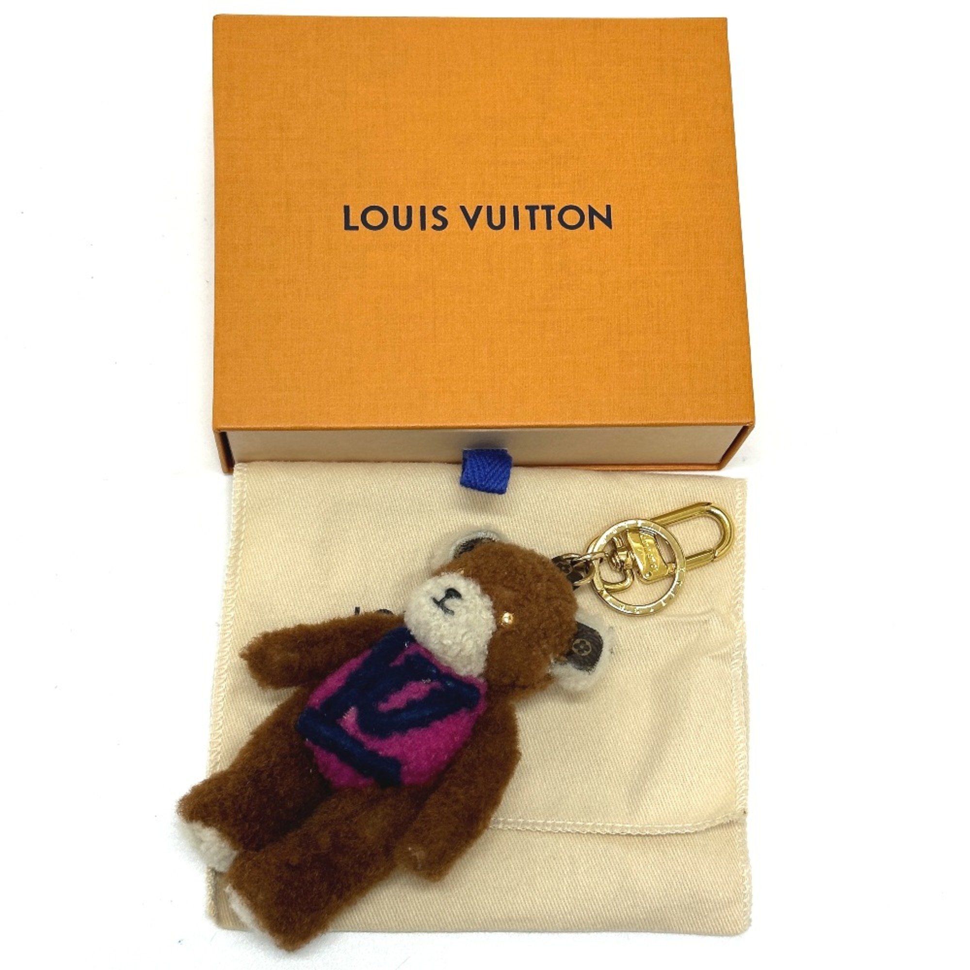 Louis Vuitton M69854 Bag Charm Key Holder Brown