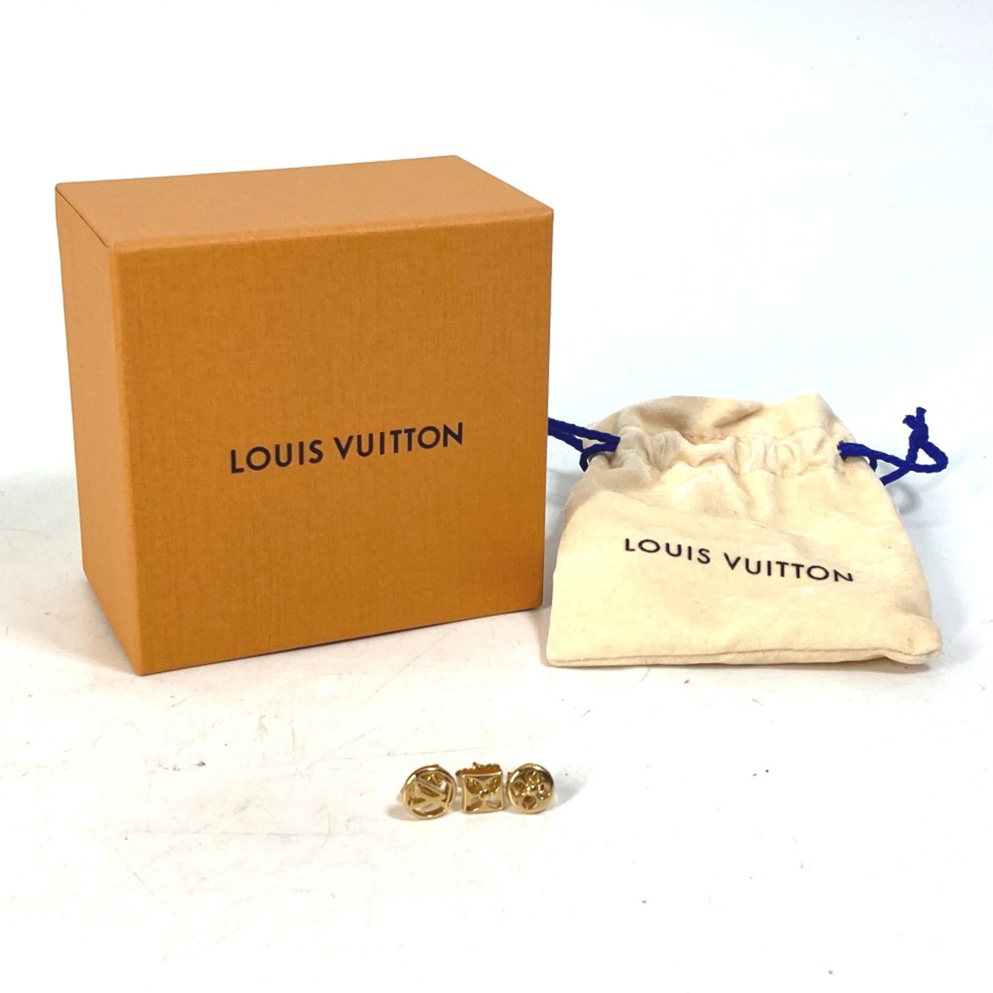 Louis Vuitton M00395 3 piece set 3 Accessories Pierce Gold