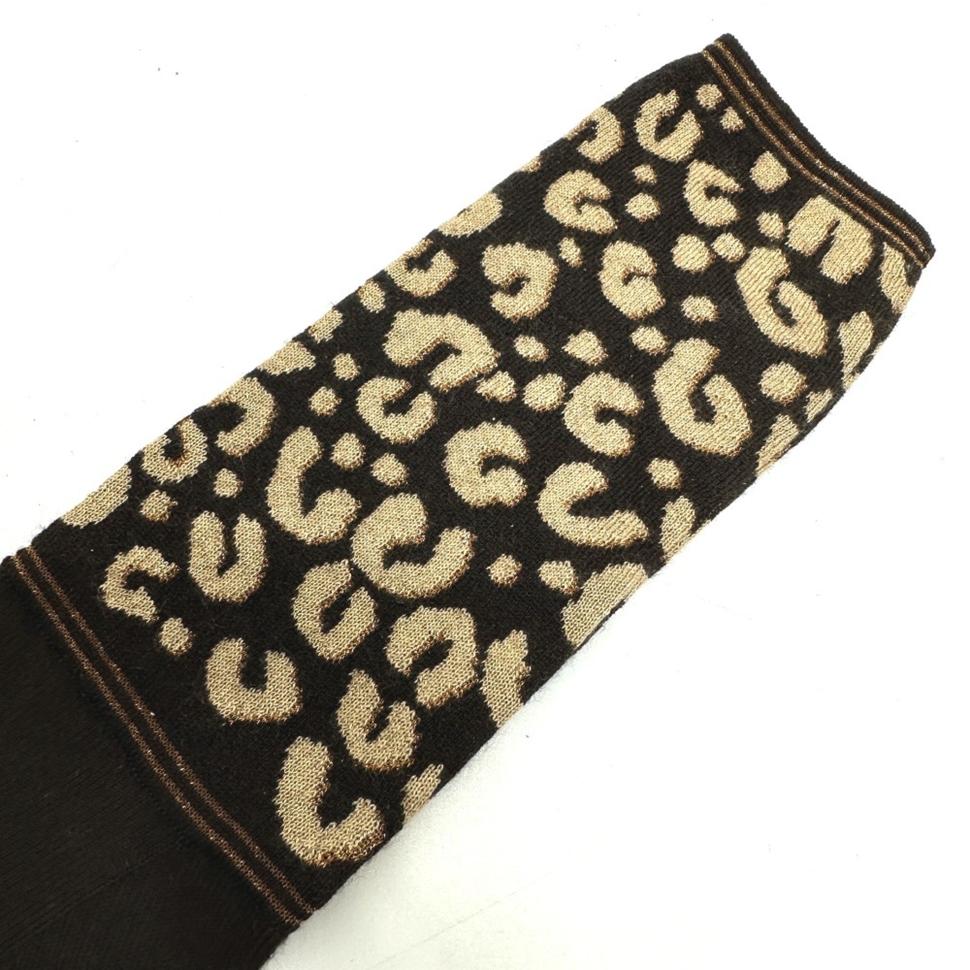 Louis Vuitton M58347 LV Glitter Long gloves Glove Brown Beige