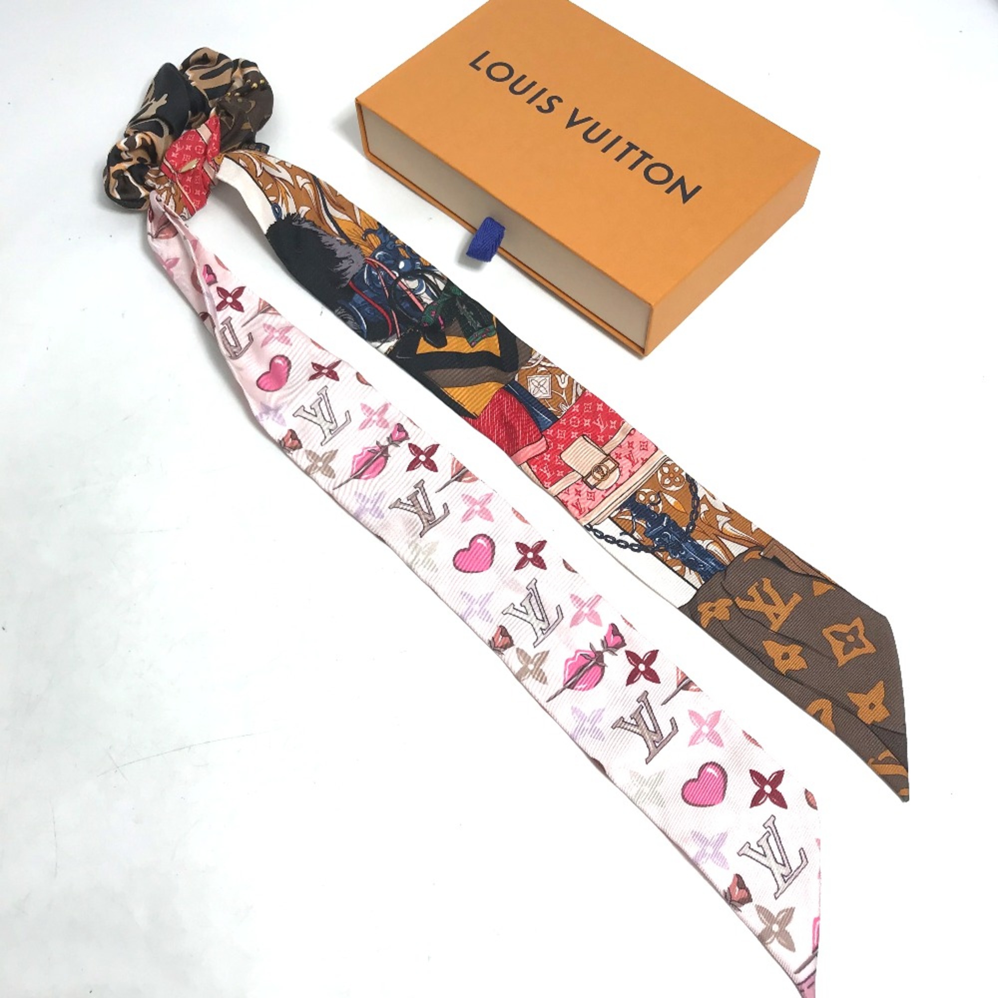 Louis Vuitton M76741 ribbon ribbon heart hair accessories hair ties hair bands Shush pink