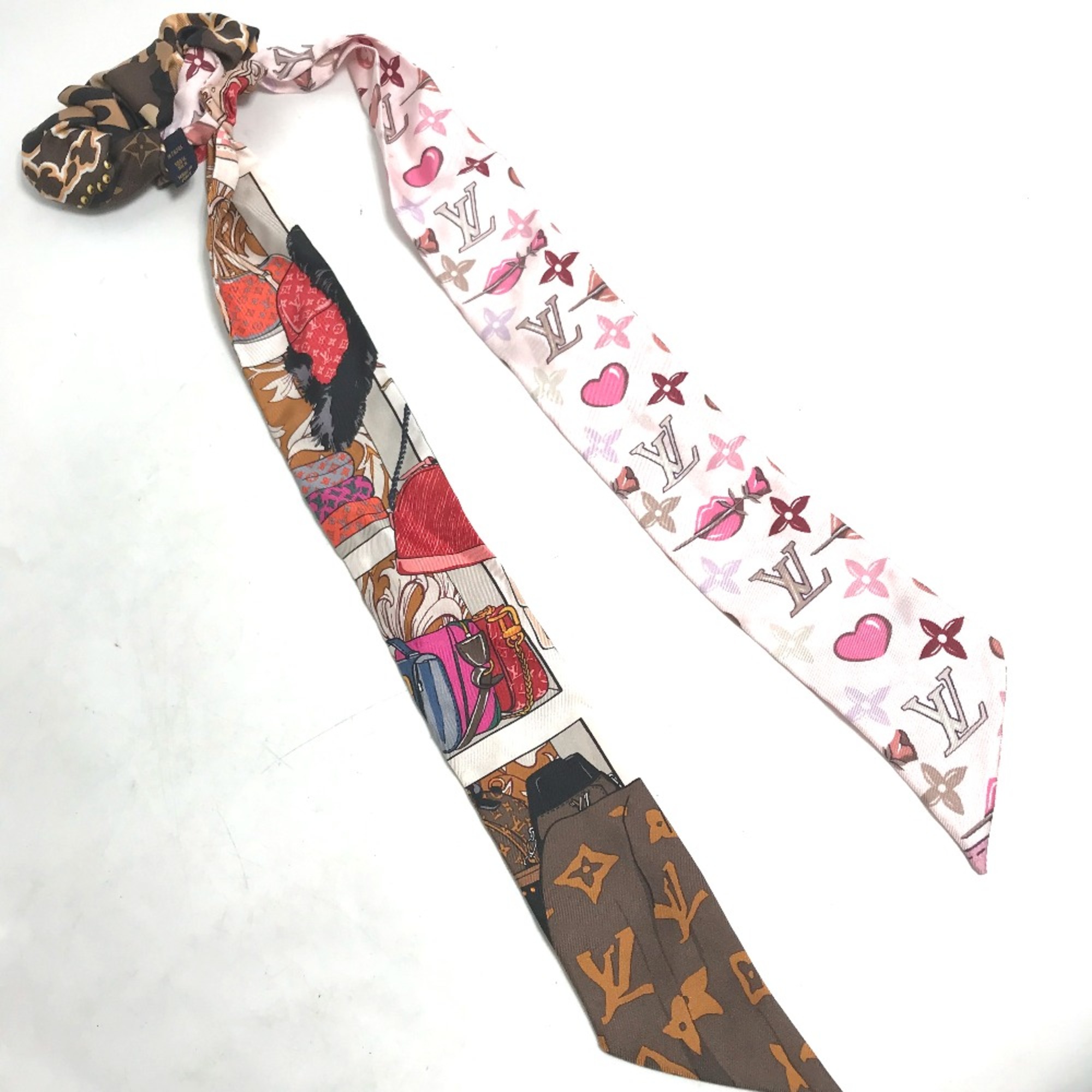 Louis Vuitton M76741 ribbon ribbon heart hair accessories hair ties hair bands Shush pink