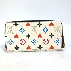 Louis Vuitton M57491 Heart Monogram Multicolore Game on Long Wallet White Black