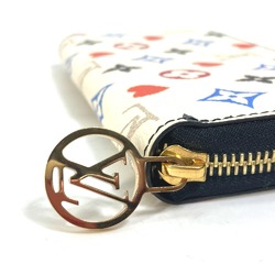 Louis Vuitton M57491 Heart Monogram Multicolore Game on Long Wallet White Black