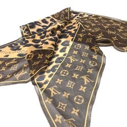 Louis Vuitton Monogram Stole/Shawl/Fashion Accessories Scarf Brown Black