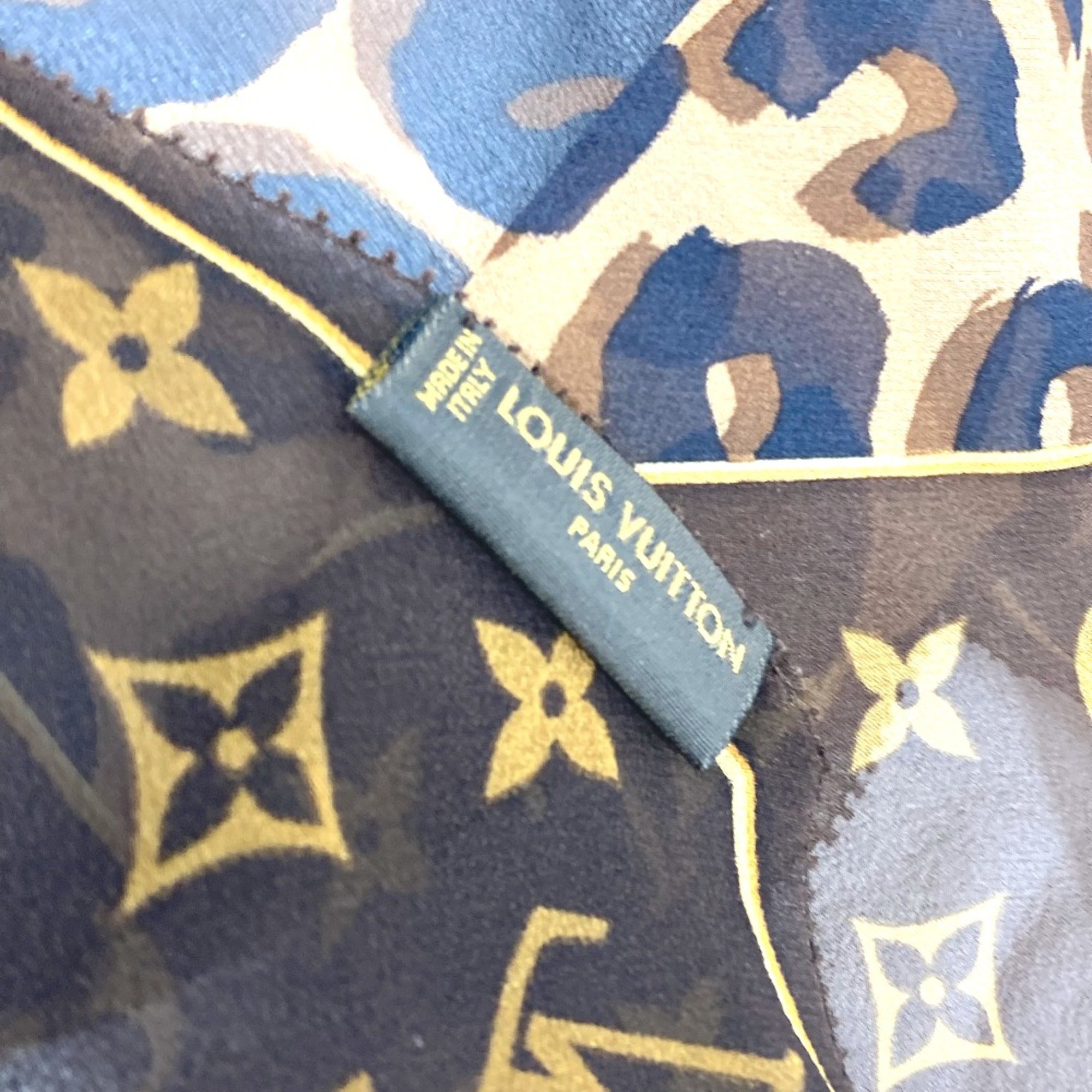 Louis Vuitton Monogram Stole/Shawl/Fashion Accessories Scarf Brown Black