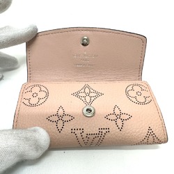 Louis Vuitton M64056 Monogram Mahina 4-Ring Key Key Case Magnolia pink