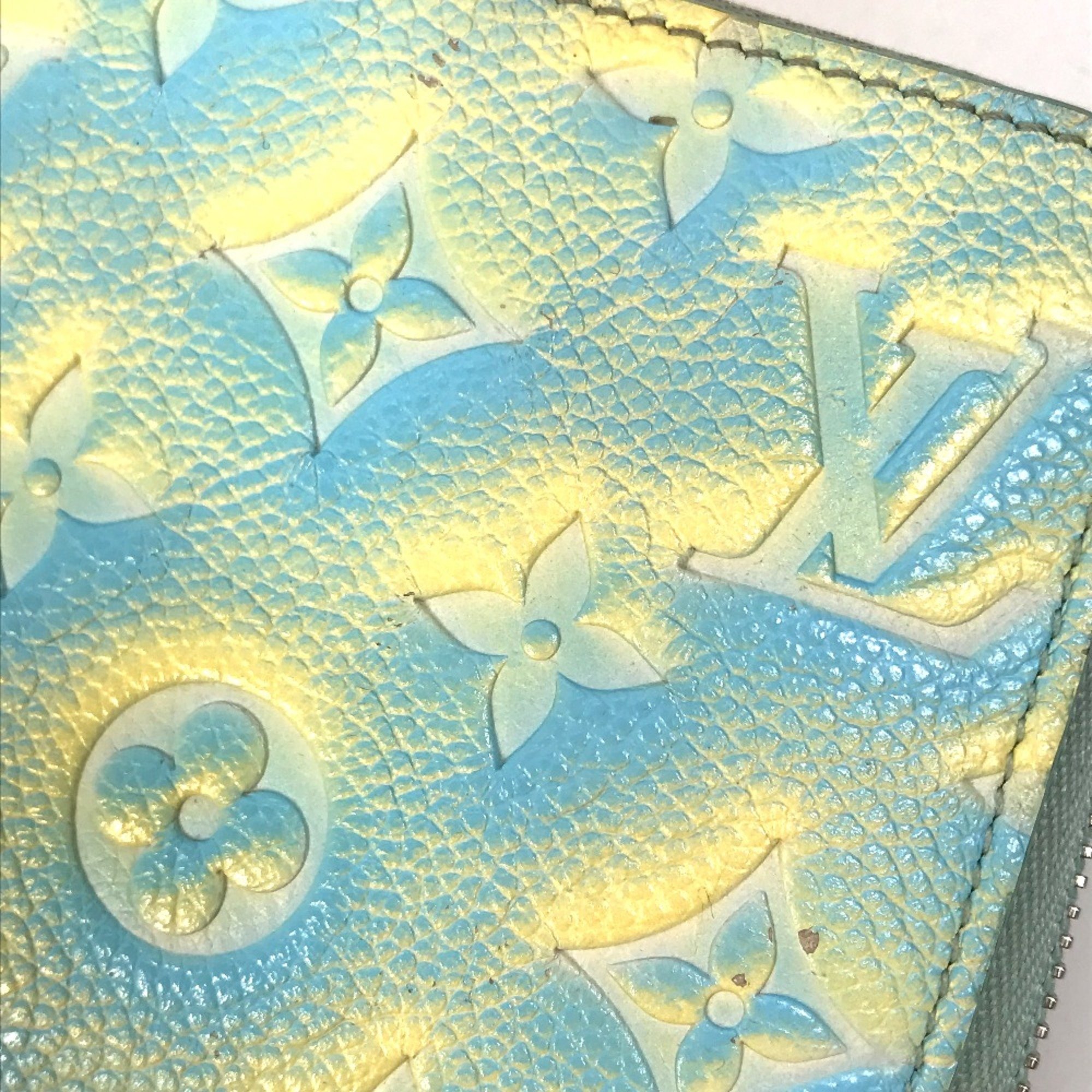 Louis Vuitton M81466 MonogramEmpreinte Zip Around Long Wallet veil-deaux yellow