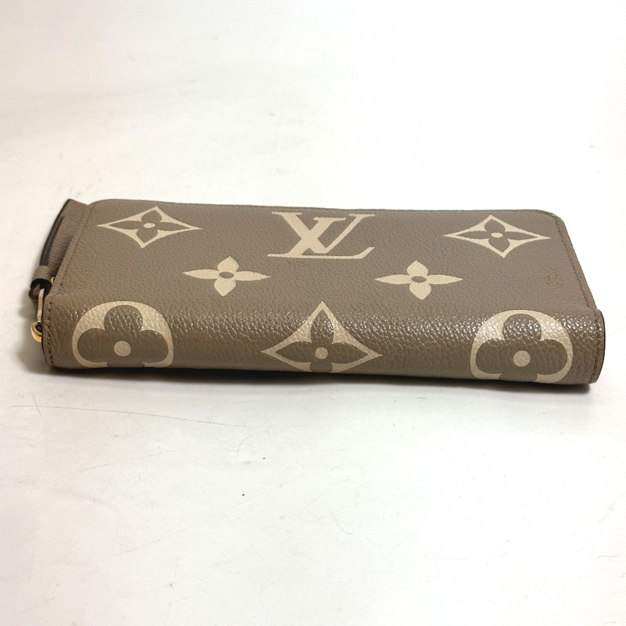 Louis Vuitton M69794 MonogramEmpreinte Bicolor Zip Around Long Wallet Turtrail claims Beige