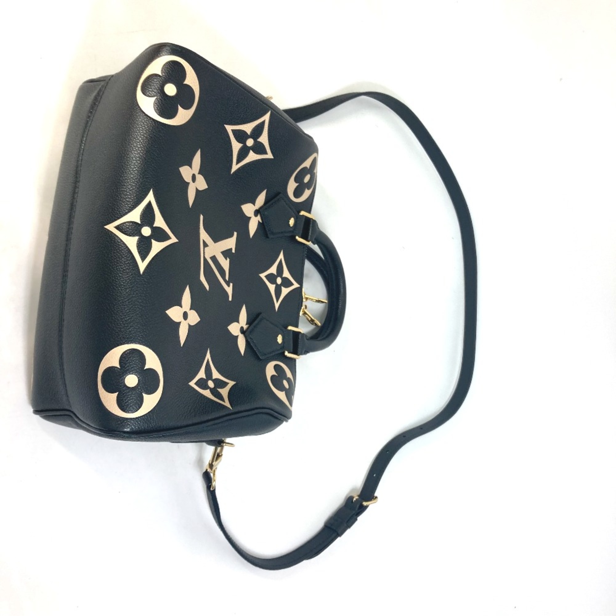 Louis Vuitton M58947 MonogramEmpreinte 2WAY Hand Bag Mini Duffle Bag Crossbody Duffle Bag Black