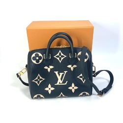 Louis Vuitton M58947 MonogramEmpreinte 2WAY Hand Bag Mini Duffle Bag Crossbody Duffle Bag Black