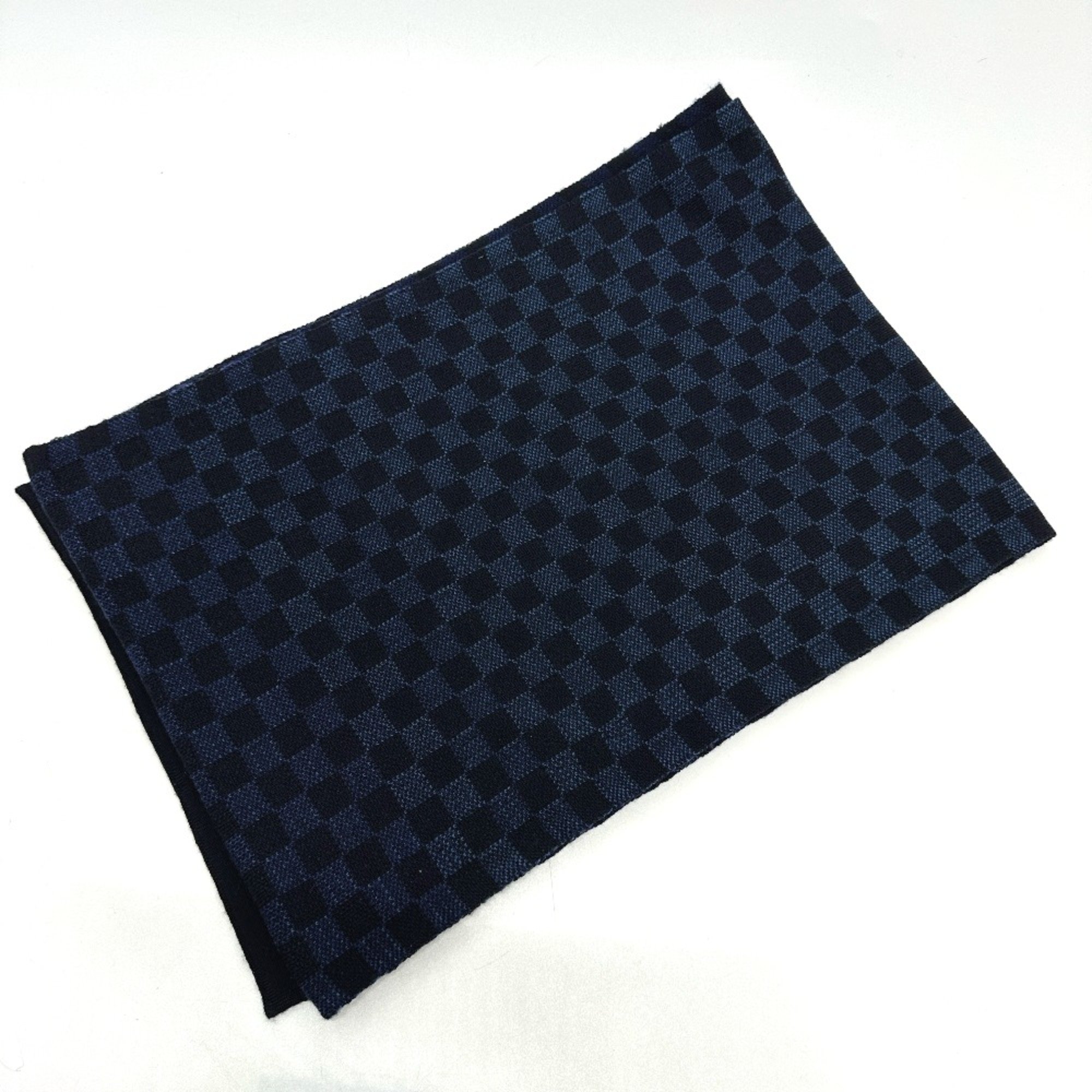 Louis Vuitton M77047 Damier Gradation Scarf Navy