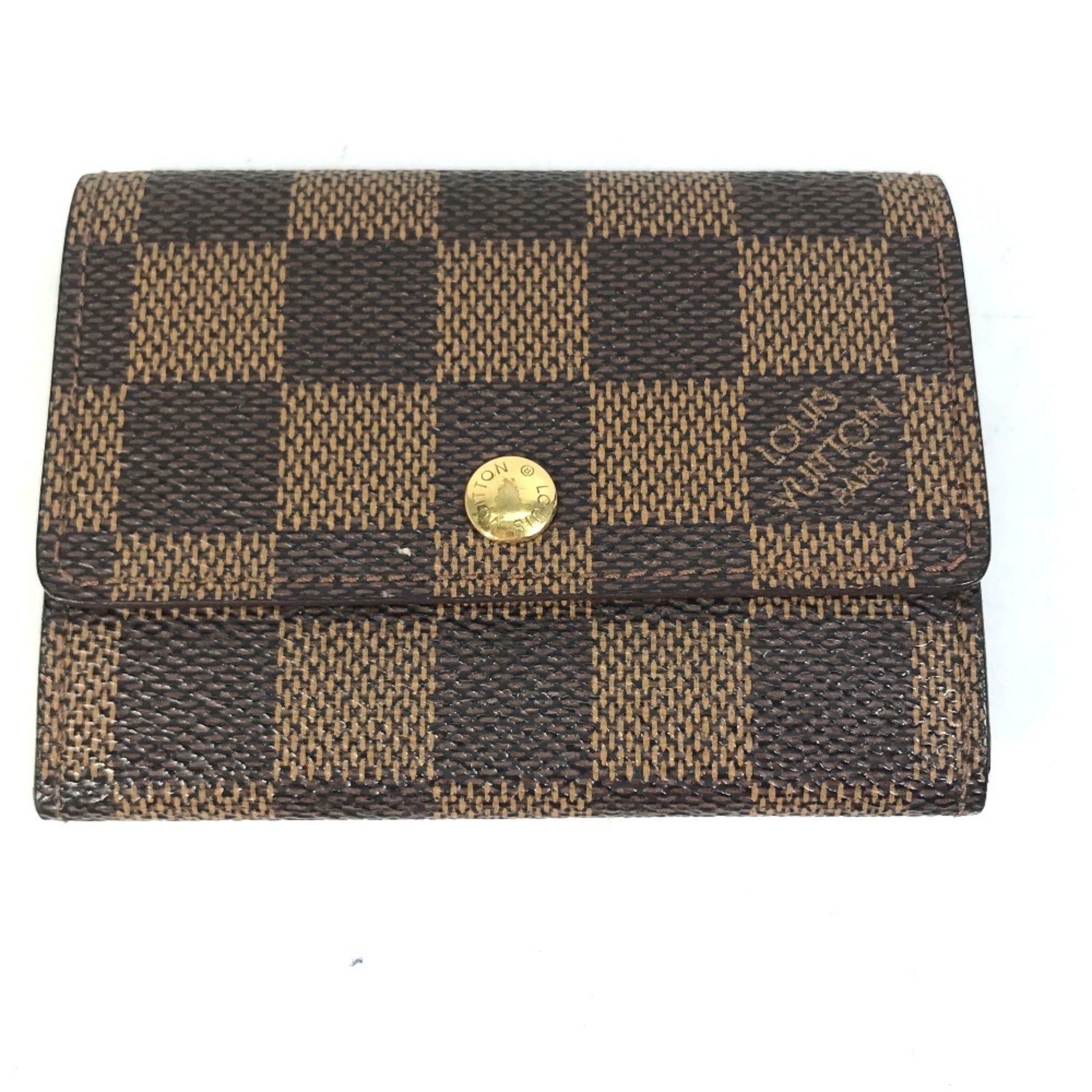 Louis Vuitton N61930 Damier Wallet Coin Compartment coin purse Ebene Brown