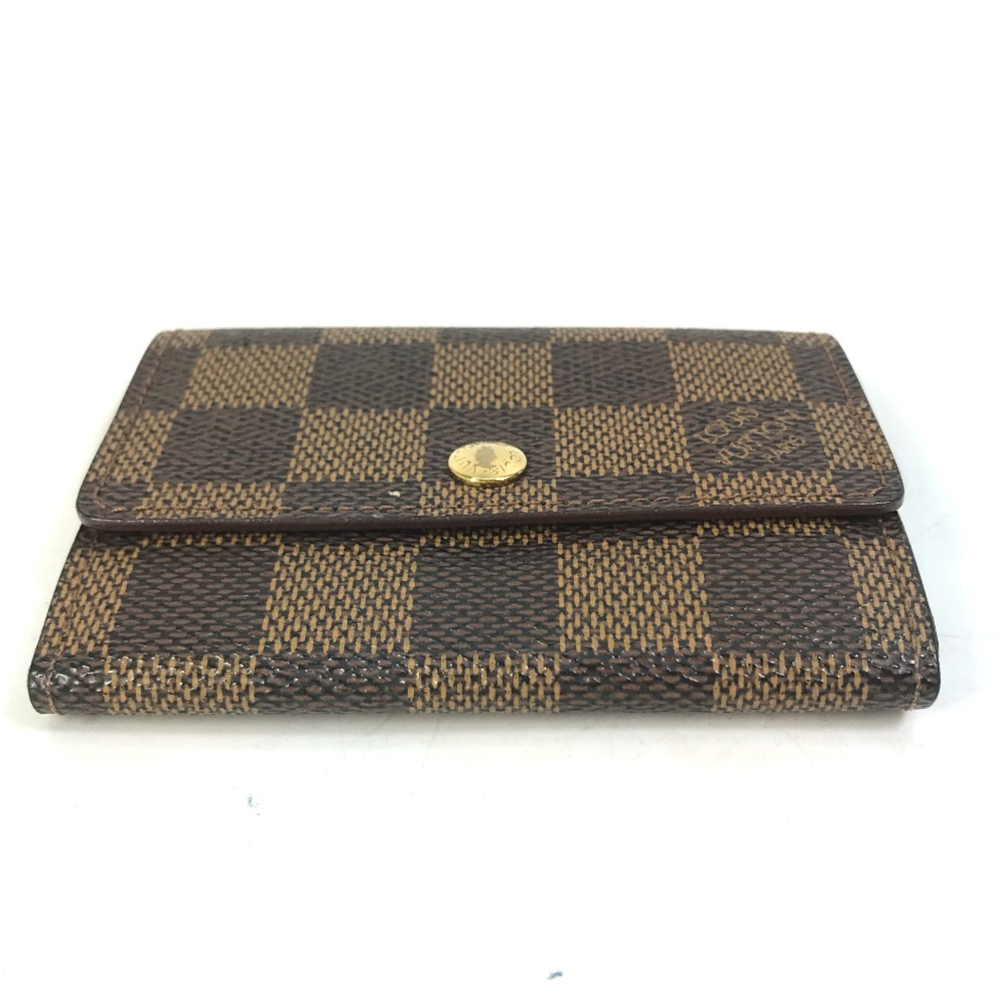 Louis Vuitton N61930 Damier Wallet Coin Compartment coin purse Ebene Brown