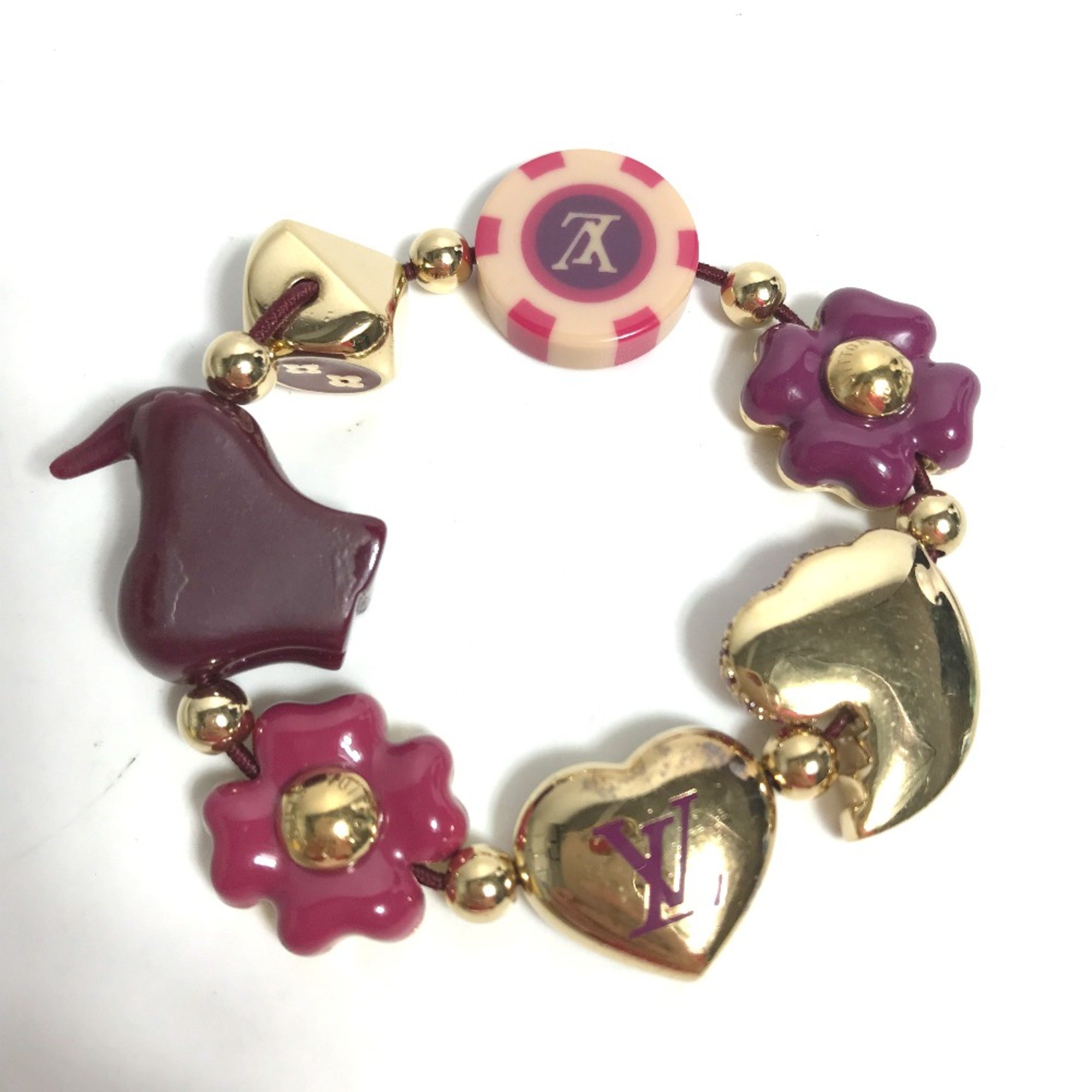 Louis Vuitton M66220 Rhinestone Accessories Bracelet purple